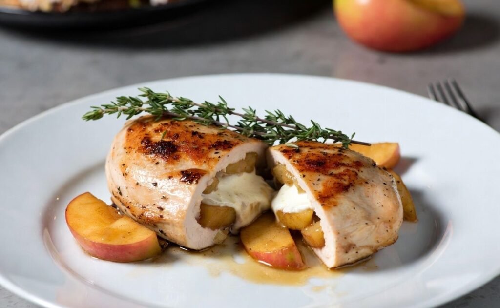 Apple and Brie Stuffed Chicken | Easy Sweet & Savory Dinner