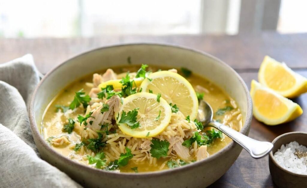 Easy Lemon Chicken Orzo Soup Recipe