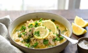 Easy Lemon Chicken Orzo Soup Recipe