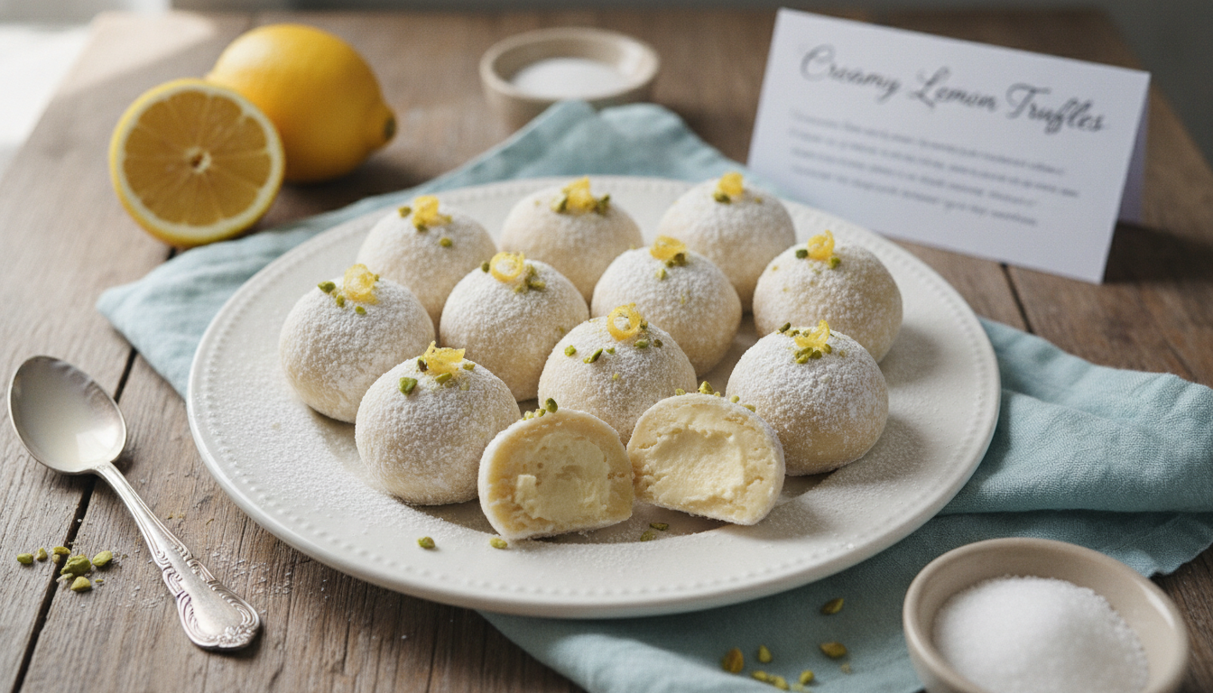 Creamy Lemon Truffles